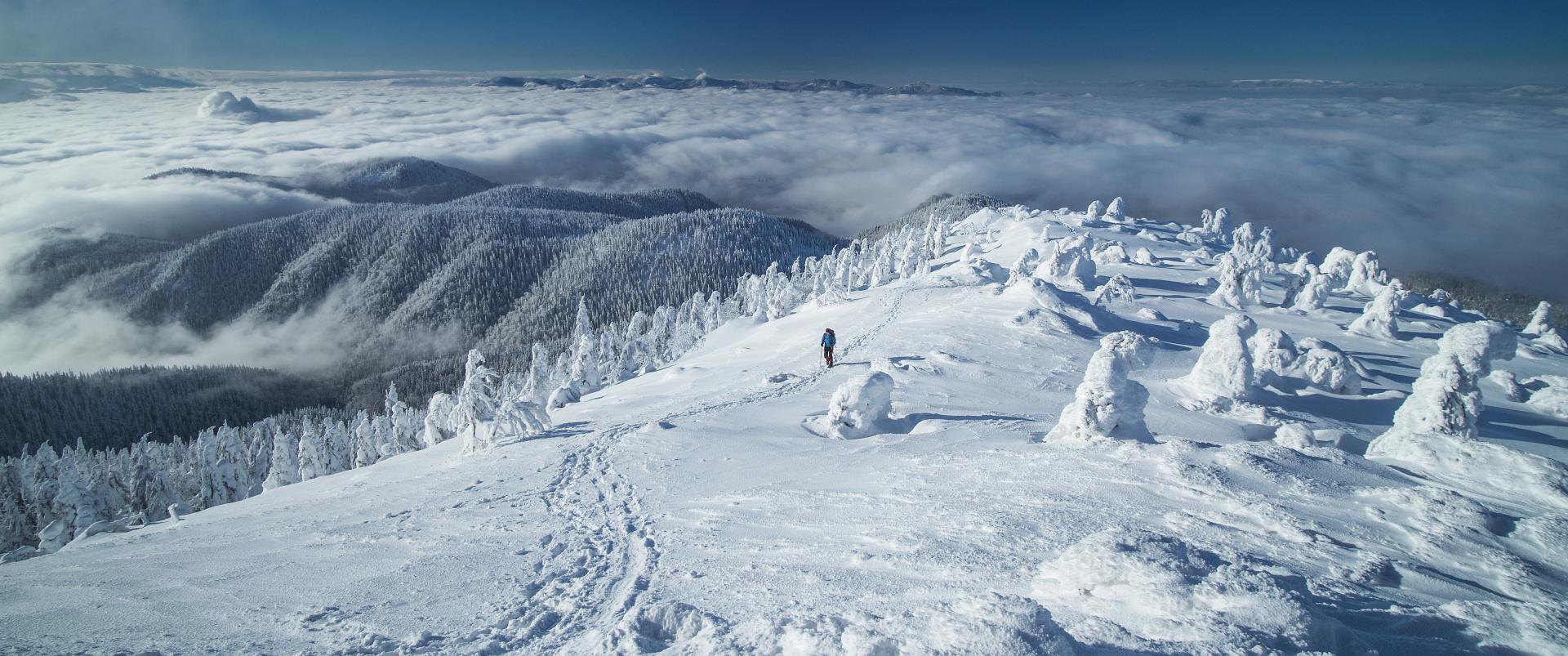 Widokowe podejście na wierzchołek Wielkiego Chocza